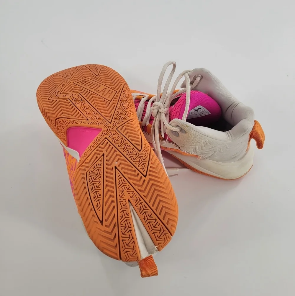 Moolah Press Break v2 Orange Pink Shoe Size 5.5 Youth Basketball Sneakers